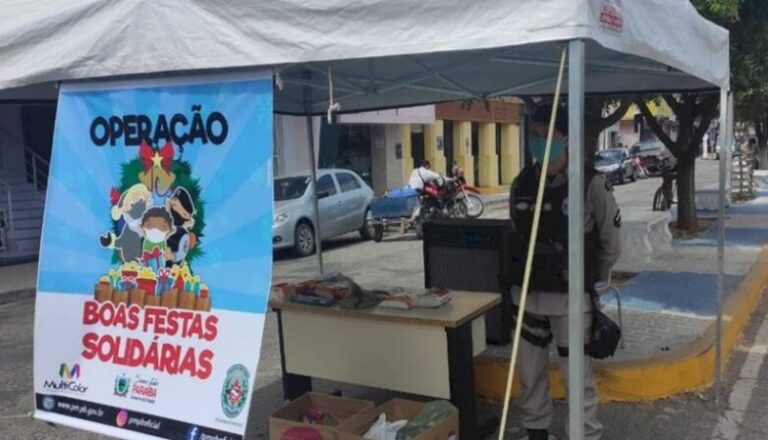PM realiza operação Boas Festas Solidárias em Itaporanga