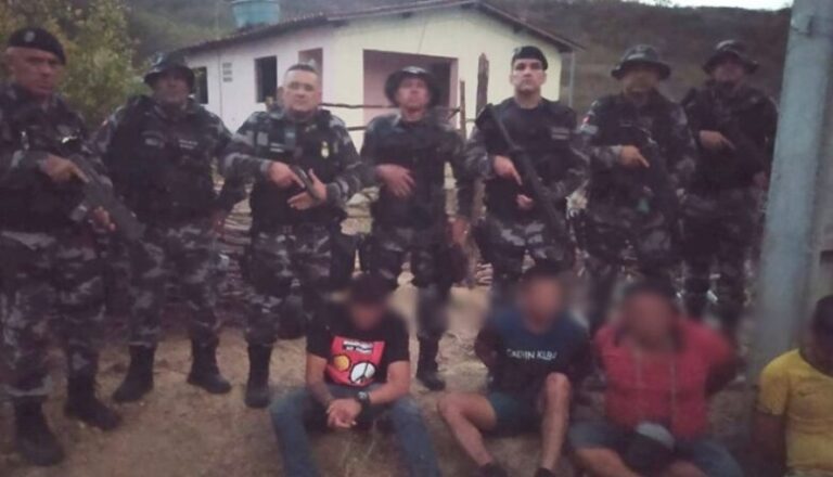 Polícia Militar prende quatro suspeitos de assassinatos no Vale do Piancó