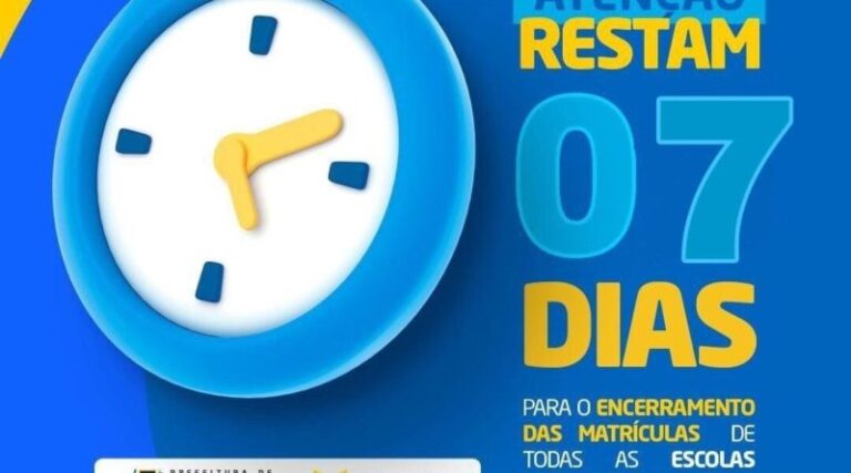 Matrículas da rede municipal de ensino se encerram quarta-feira (19), em Catingueira