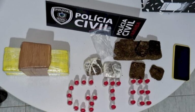 Polícia Civil prende quatro pessoas por tráfico de drogas em Itaporanga
