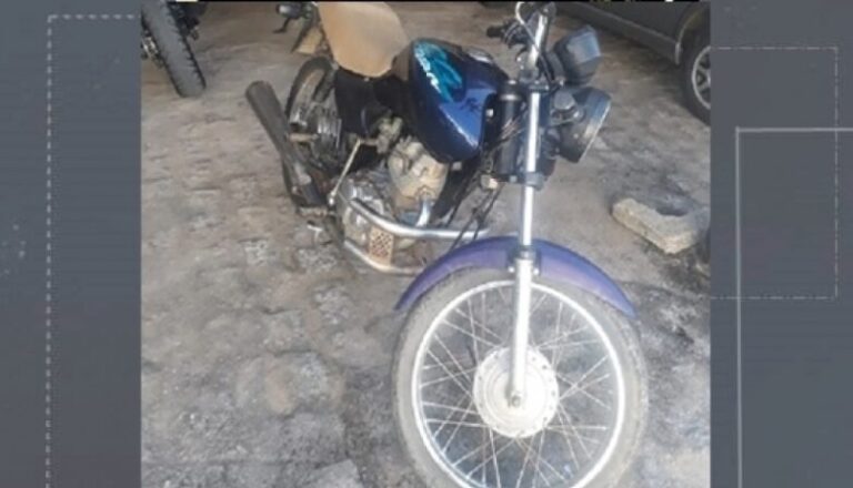 Homem furta moto, sofre acidente e acaba preso em Conceição