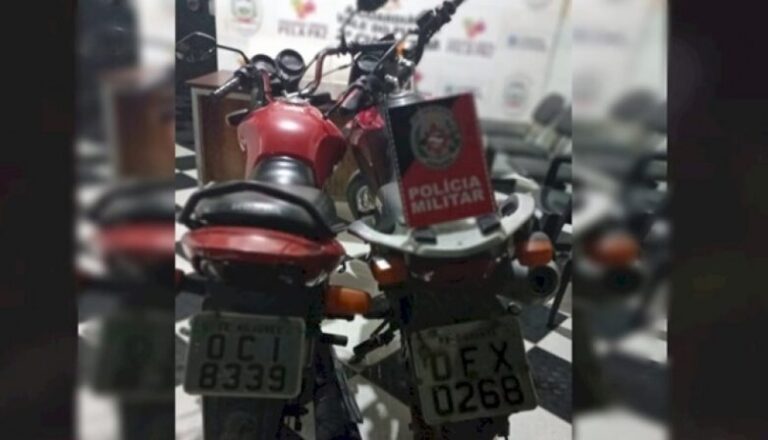 Polícia Militar recupera motos roubadas no Vale do Piancó