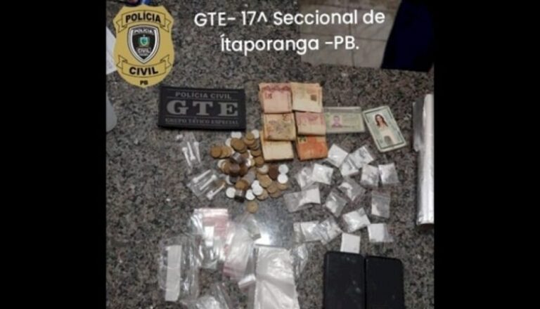 Polícia Civil prende suspeito de tráfico de drogas em Piancó