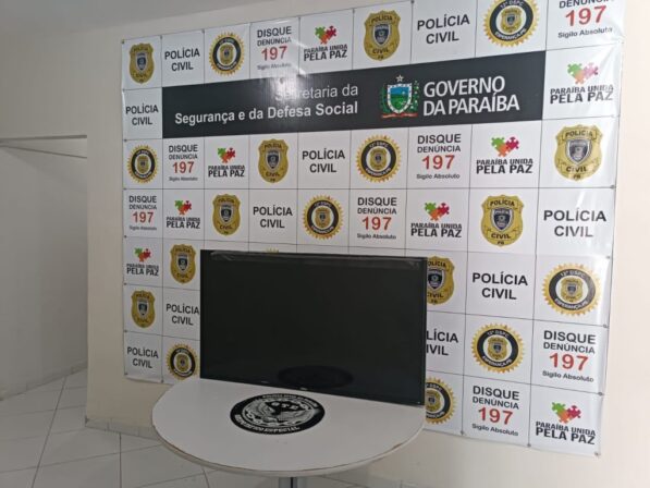 Polícia Civil prende suspeitos de invadir escola na Paraíba e furtar TV de 50 polegadas