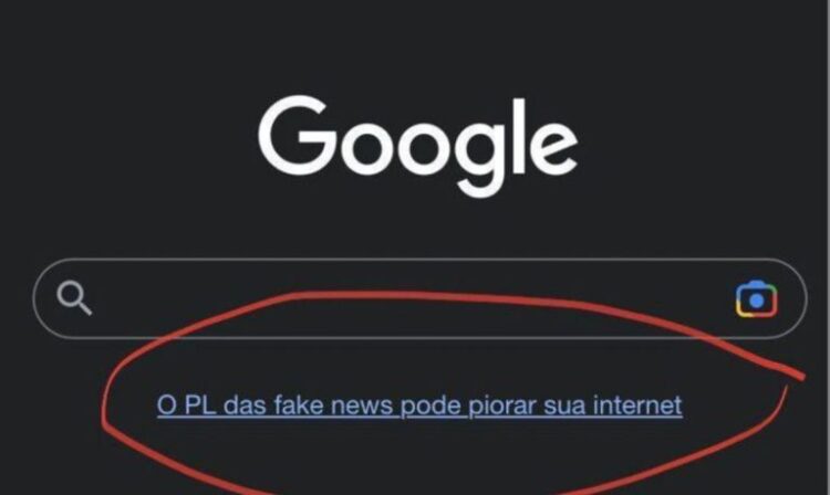 Ministro quer apuração sobre campanha do Google contra PL das Fake News