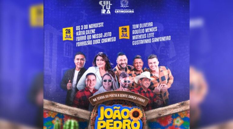 Confira a programação do João Pedro de Catingueira 2023