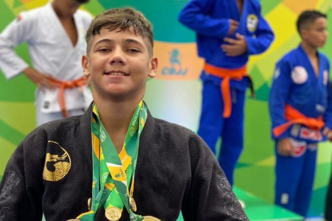 Bicampeão mundial no jiu-jítsu, paraibano Arthur Piloto estará em competições no Rio, em São Paulo e nos Estados Unidos