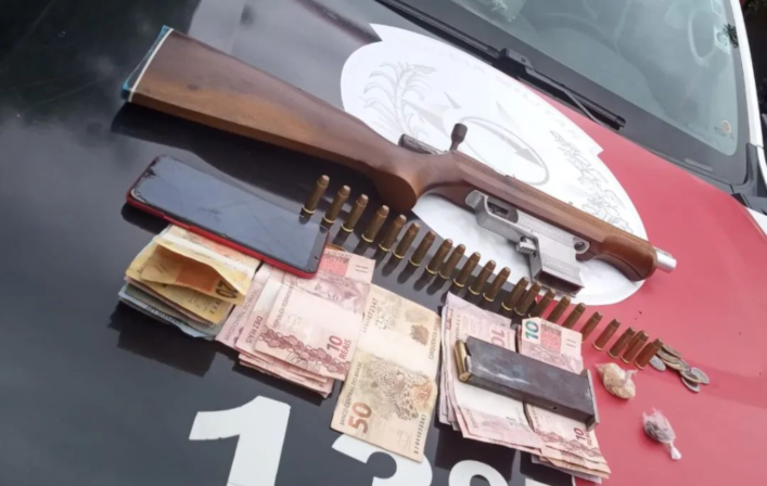 Polícia prende suspeito por tráfico de drogas e porte ilegal de arma no Vale do Piancó