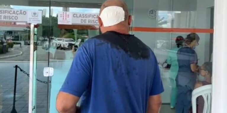 Irmão esfaqueia e crava faca na cabeça de irmão