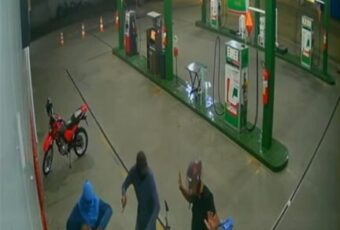Vídeo! Suspeitos armados assaltam posto de combustível em Coremas