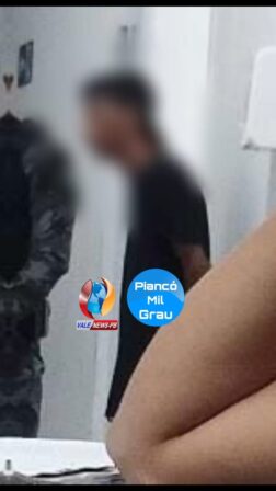 Vídeo; Polícia Militar prende dupla suspeita de furtar moto em Pedra em Branca-PB