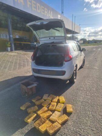 PRF prende motorista após encontrar 20 kg de cocaína