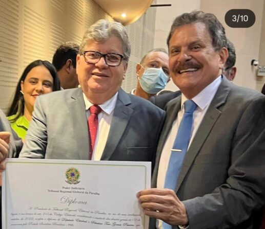 &#8216;João Azevêdo é o melhor governador que a Paraíba já teve, e é favorito ao Senado&#8217;, diz Tião Gomes