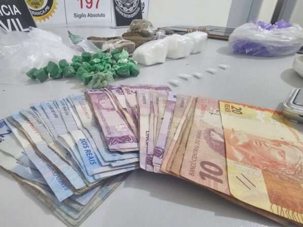 Polícia Civil prende integrantes de organização criminosa e apreende drogas, munições e dinheiro