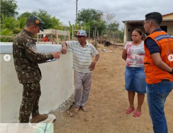 Defesa Civil de Conceição PB visita zona rural para cadastrar novos pontos de abastecimento