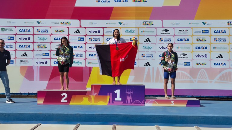 Paraibana Giovana Campos conquista mais um ouro e chega a três medalhas nos Jogos da Juventude