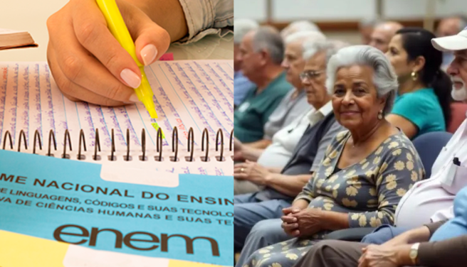 Redação do Enem 2025 aborda as perspectivas para o envelhecimento
