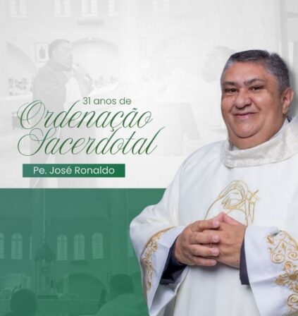 Paróquia de Santo Antônio celebra 31 anos de ordenação sacerdotal do Padre Ronaldo
