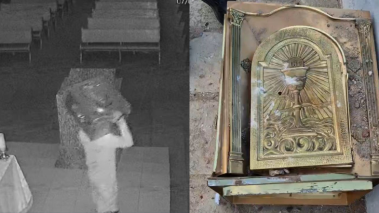 Homem é preso após furtar sacrário de igreja no Sertão da Paraíba