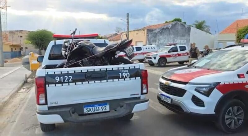 Polícia Militar apreende motocicleta em Aguiar