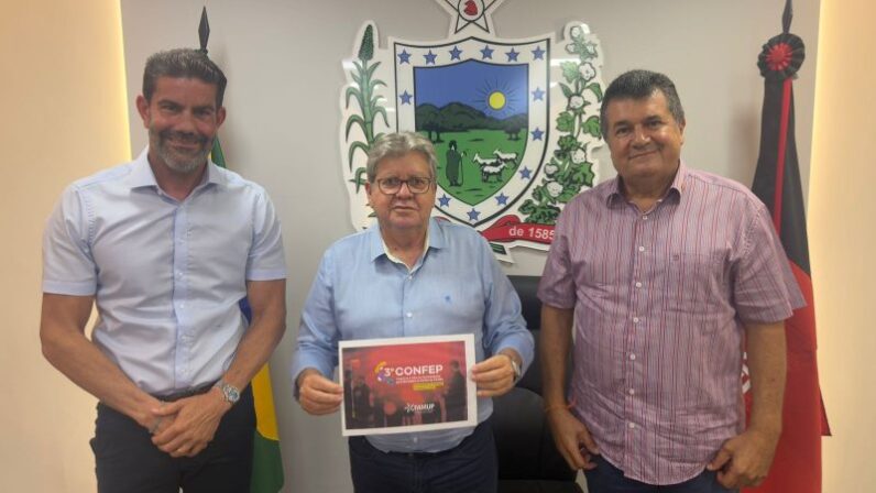 Governo da PB confirma participação no III Confep e reforça parceria com a Famup