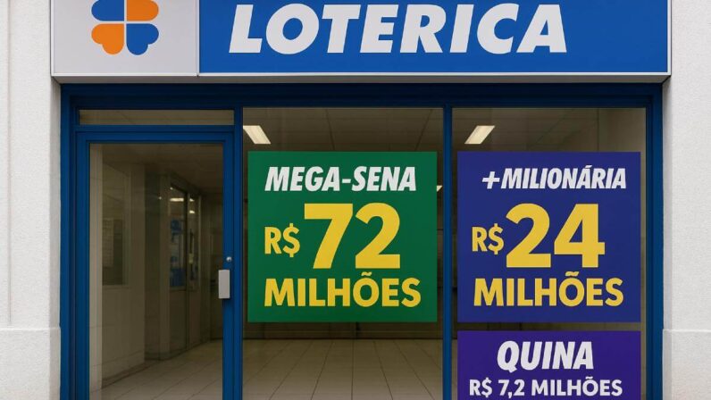 Com R$ 72 milhões em jogo, Mega-Sena volta do Carnaval com prêmio mais alto da semana, mas destaque de hoje é a +Milionária