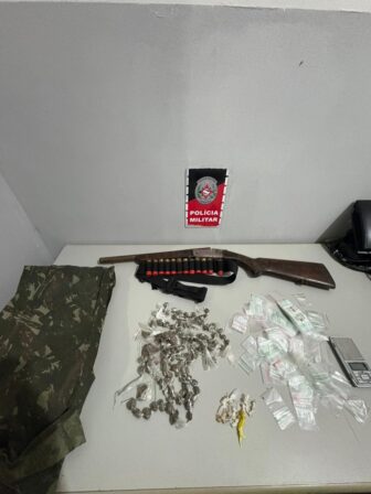 Polícia Militar prende suspeito de tráfico