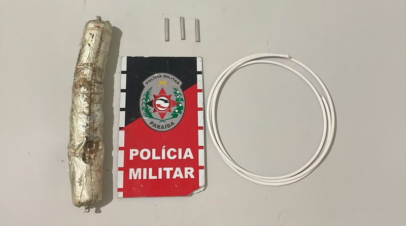 Homem é preso após roubos no Sertão da Paraíba; Polícia apreende explosivos