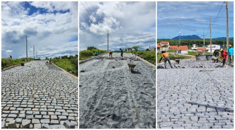 Prefeitura de Catingueira intensifica obras de pavimentação em ruas da cidade