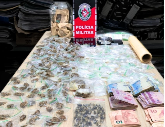 PM prende dupla e apreende grande quantidade de drogas em Sapé