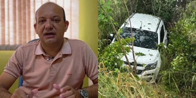 Prefeito de São José de Caiana sofre acidente de carro