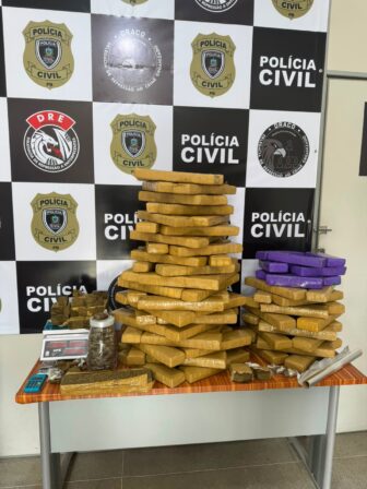Polícia Civil prende três pessoas e apreende grande quantidade de drogas