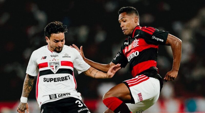 Flamengo sai na frente, mas cede empate e tropeça no São Paulo no Maracanã