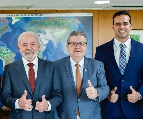 Em Brasília, Lucas Ribeiro e João Azevêdo se reúnem com Lula