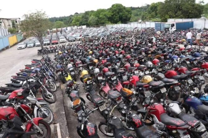 Detran-PB realiza leilão eletrônico com 975 lotes de veículos e visitação começa nesta segunda (24)