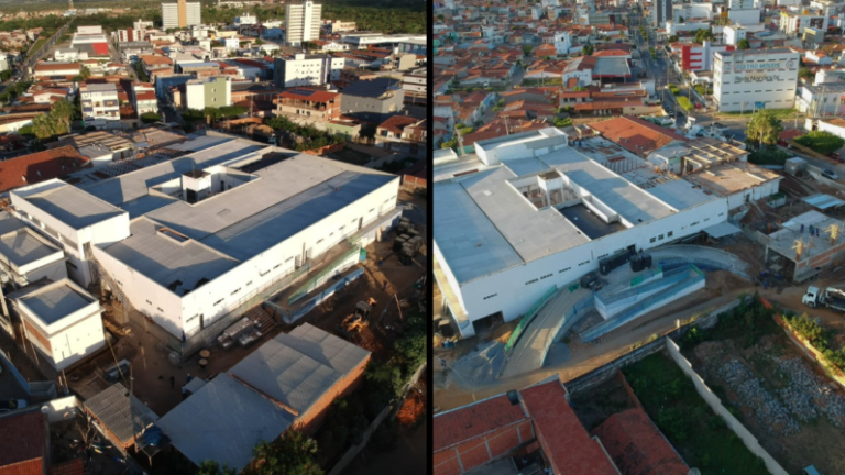 Reforma e ampliação do hospital da cidade de Itaporanga avançam em ritmo acelerado