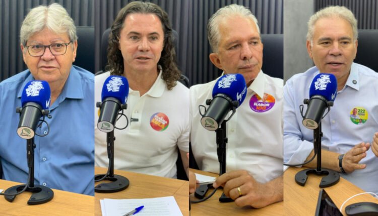 Pesquisa Data Ranking/Fonte83: João lidera com 58,1%, Veneziano tem 40,1%, Nabor 20,8% e Queiroga 11,5%