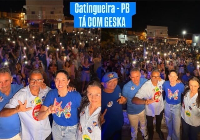 Geska de Laurinho é acolhida pelo povo e lideranças políticas em Catingueira