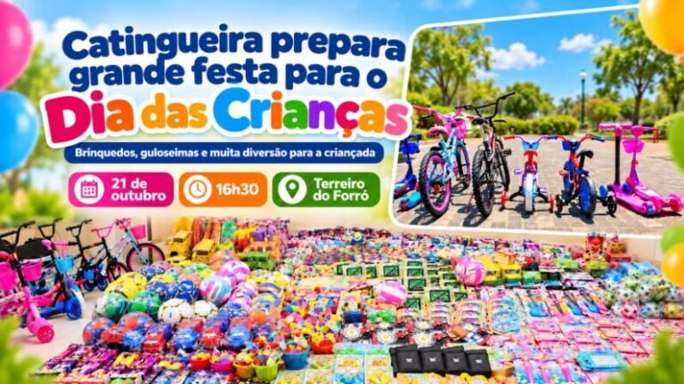 Prefeitura de Catingueira prepara festa especial para comemorar o Dia das Crianças